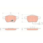 TRW GDB1440 Bremsbelagsatz, Scheibenbremse COTEC TRW GDB1440 Bremsbelagsatz, Scheibenbremse COTEC
