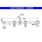 Bremsschlauch 24.5176-0535.3 Bremsschlauch 24.5176-0535.3