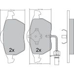 Metzger 1170036 Bremsbelagsatz, Scheibenbremse Metzger 1170036 Bremsbelagsatz, Scheibenbremse