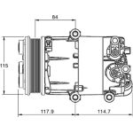 Kompressor, Klimaanlage ACP 1333 000P Kompressor, Klimaanlage ACP 1333 000P