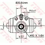 TRW BWF295 Radbremszylinder TRW BWF295 Radbremszylinder