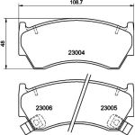 Bremsbelagsatz, Scheibenbremse 8DB 355 016-661 Bremsbelagsatz, Scheibenbremse 8DB 355 016-661