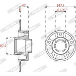 Bremsscheibe DDF2820C-1 Bremsscheibe DDF2820C-1