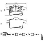 Bremsbelagsatz, Scheibenbremse 8DB 355 021-561 Bremsbelagsatz, Scheibenbremse 8DB 355 021-561