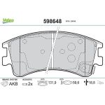 Valeo 598648 Bremsbelagsatz, Scheibenbremse