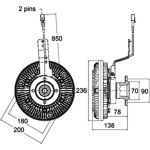 Mahle CFC 137 000P Kupplung, Kühlerlüfter BEHR Premium Line Mahle CFC 137 000P Kupplung, Kühlerlüfter BEHR Premium Line