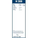 BOSCH H 308 Scheibenwischer Rear 3 397 011 628 BOSCH H 308 Scheibenwischer Rear 3 397 011 628