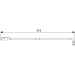 BOSCH 1 987 473 039 Warnkontakt, Bremsbelagverschleiß BOSCH 1 987 473 039 Warnkontakt, Bremsbelagverschleiß