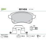Valeo 601484 Bremsbelagsatz, Scheibenbremse Valeo 601484 Bremsbelagsatz, Scheibenbremse