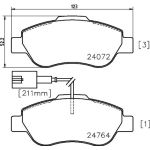Bremsbelagsatz, Scheibenbremse 8DB 355 014-471