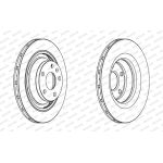 Ferodo DDF1849C Bremsscheibe PREMIER