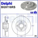 Bremsscheibe BG9116RS