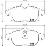 Bremsbelagsatz, Scheibenbremse 8DB 355 012-681 Bremsbelagsatz, Scheibenbremse 8DB 355 012-681