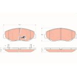 Bremsbelagsatz, Scheibenbremse GDB3325 Bremsbelagsatz, Scheibenbremse GDB3325
