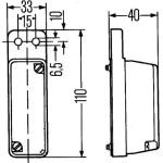 Hella 2XS 003 168-081 Umrissleuchte Hella 2XS 003 168-081 Umrissleuchte