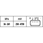 Sensor, Saugrohrdruck 6PP 009 400-381
