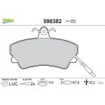 Valeo 598382 Bremsbelagsatz, Scheibenbremse