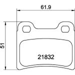 Bremsbelagsatz, Scheibenbremse 8DB 355 008-151 Bremsbelagsatz, Scheibenbremse 8DB 355 008-151