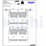 Delphi LP1856 Bremsbelagsatz, Scheibenbremse Delphi LP1856 Bremsbelagsatz, Scheibenbremse