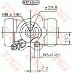 TRW BWC249 Radbremszylinder TRW BWC249 Radbremszylinder