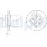 Delphi BG3511 Bremsscheibe