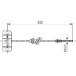 BOSCH 1 987 477 503 Seilzug, Feststellbremse BOSCH 1 987 477 503 Seilzug, Feststellbremse