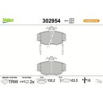 Valeo 302954 Bremsbelagsatz, Scheibenbremse ESSENTIAL