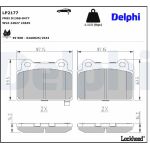 Delphi LP2177 Bremsbelagsatz, Scheibenbremse