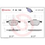 Brembo P 24 158 Bremsbelagsatz, Scheibenbremse PRIME LINE