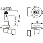 Glühlampe, Nebelscheinwerfer 1 987 302 083 Glühlampe, Nebelscheinwerfer 1 987 302 083