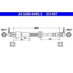 Bremsschlauch 24.5289-0495.3 Bremsschlauch 24.5289-0495.3