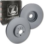 ZIMMERMANN COAT Z 150.3483.20 Bremsscheibe 348mm + 24688.200.1 Bremsbeläge mit Warnkontakt ZIMMERMANN COAT Z 150.3483.20 Bremsscheibe 348mm + 24688.200.1 Bremsbeläge mit Warnkontakt