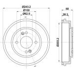 Bremstrommel 8DT 355 301-041