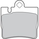 Bremsbelagsatz, Scheibenbremse 598446