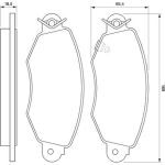 BOSCH 0 986 424 691 Bremsbelagsatz, Scheibenbremse