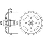 BOSCH 0 986 477 256 Bremstrommel BOSCH 0 986 477 256 Bremstrommel