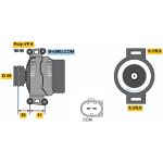 BOSCH 0 121 715 112 Generator