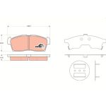Bremsbelagsatz, Scheibenbremse GDB3411 Bremsbelagsatz, Scheibenbremse GDB3411