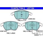 ATE 13.0470-7184.2 Bremsbelagsatz, Scheibenbremse Ceramic ATE 13.0470-7184.2 Bremsbelagsatz, Scheibenbremse Ceramic