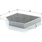 MANN-FILTER CUK 2641 Innenraumfilter, Aktivkohlefilter