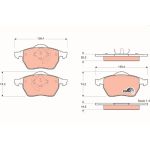 TRW GDB1376 Bremsbelagsatz, Scheibenbremse COTEC