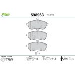 Valeo 598963 Bremsbelagsatz, Scheibenbremse Valeo 598963 Bremsbelagsatz, Scheibenbremse