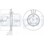 Delphi BG3071 Bremsscheibe Delphi BG3071 Bremsscheibe
