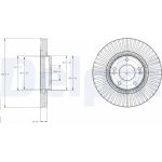 Delphi BG4309 Bremsscheibe
