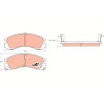 TRW GDB1126 Bremsbelagsatz, Scheibenbremse COTEC TRW GDB1126 Bremsbelagsatz, Scheibenbremse COTEC