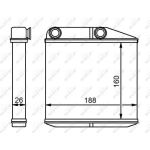 NRF 54213 Wärmetauscher, Innenraumheizung EASY FIT NRF 54213 Wärmetauscher, Innenraumheizung EASY FIT