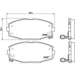 Brembo P 83 020 Bremsbelagsatz, Scheibenbremse PRIME LINE Brembo P 83 020 Bremsbelagsatz, Scheibenbremse PRIME LINE