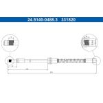 Bremsschlauch 24.5140-0488.3 Bremsschlauch 24.5140-0488.3