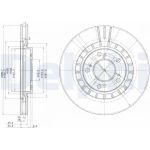 Delphi BG3796 Bremsscheibe