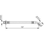 BOSCH 1 987 481 A23 Bremsschlauch